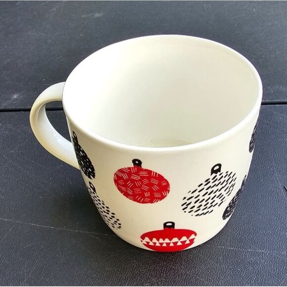 Starbucks 2016 Christmas Ornaments Red Black Ceramic Coffee Mug 16.9 Oz Tea Cup - Picture 6 of 8